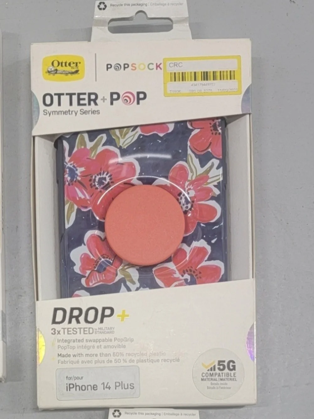 Symmetry Series Floral Case with Flowers & Popsockets PopGrip for iPhone 14 Plus